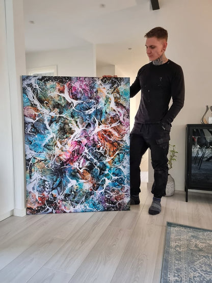 Chaos in Mandalay lærredsprint