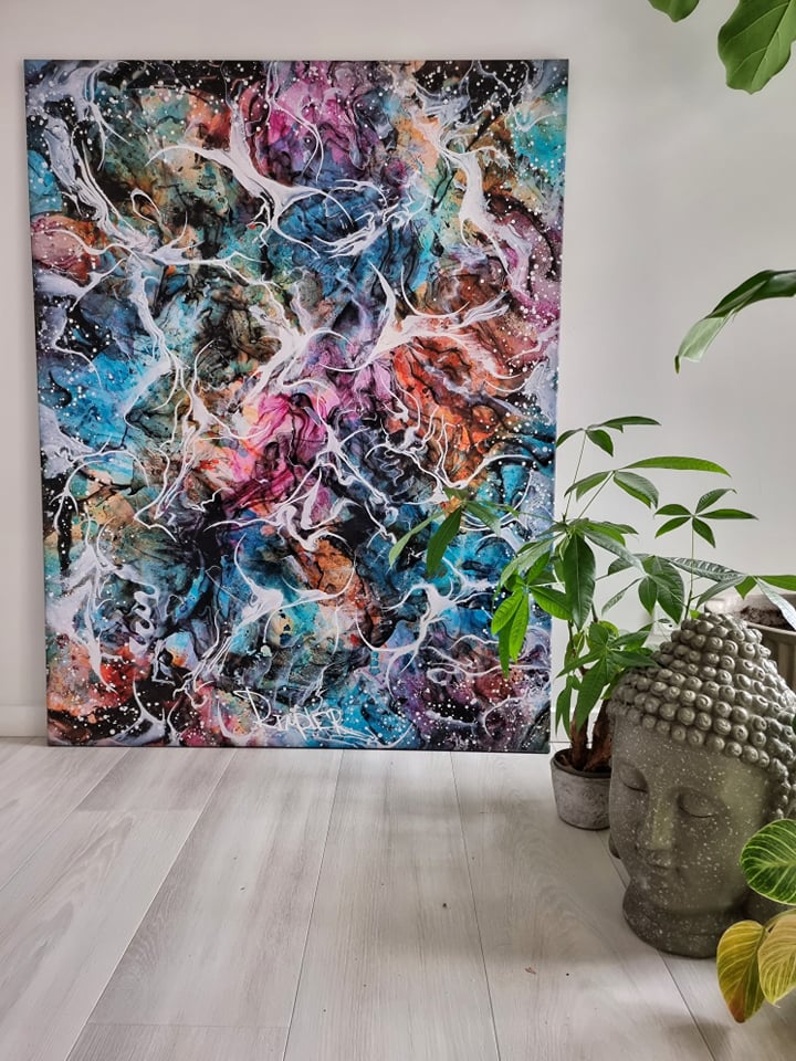 Chaos in Mandalay lærredsprint